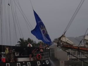 When it was all said and done, the Conch Flag was still waiving proudly on the stern of SV Hindu